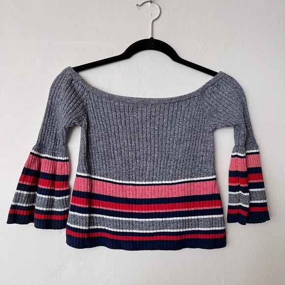 Lovers + Friends Off The Shoulder Striped Top - Picture 4 of 7